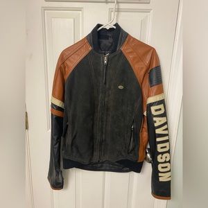 Harley Davidson Vintage women’s leather and suede jacket